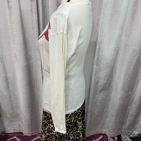 VINTAGE Suit Print Retro Long Sleeve Shirt 😊 - Picture 9 of 11